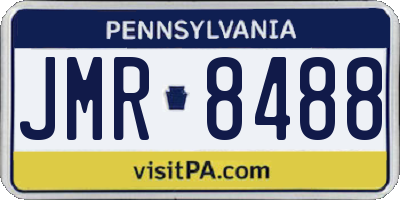 PA license plate JMR8488