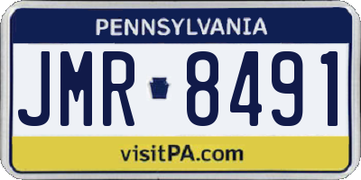 PA license plate JMR8491