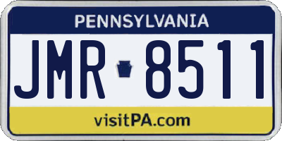 PA license plate JMR8511