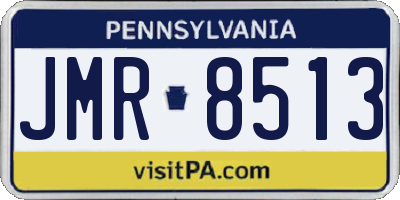 PA license plate JMR8513