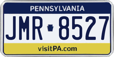 PA license plate JMR8527