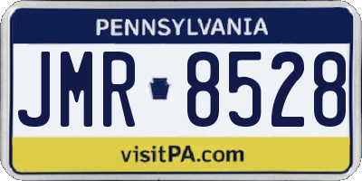 PA license plate JMR8528