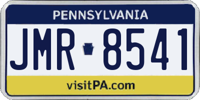 PA license plate JMR8541