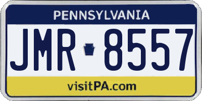 PA license plate JMR8557