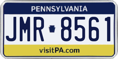 PA license plate JMR8561