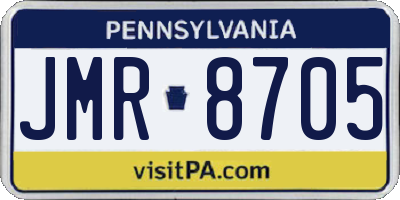 PA license plate JMR8705