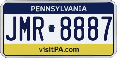 PA license plate JMR8887
