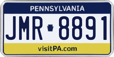 PA license plate JMR8891
