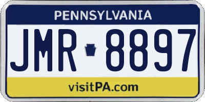 PA license plate JMR8897