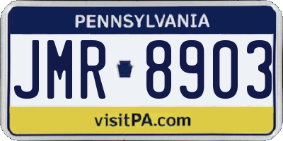 PA license plate JMR8903