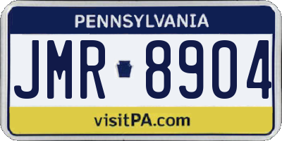 PA license plate JMR8904