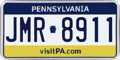 PA license plate JMR8911