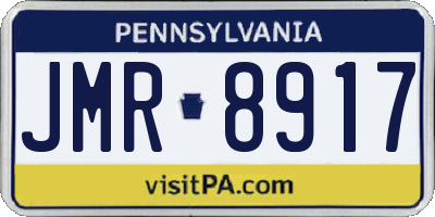PA license plate JMR8917