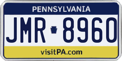 PA license plate JMR8960