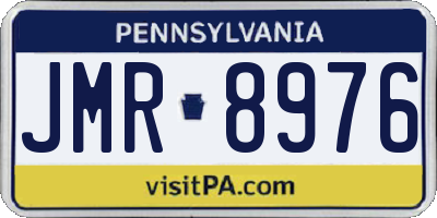PA license plate JMR8976