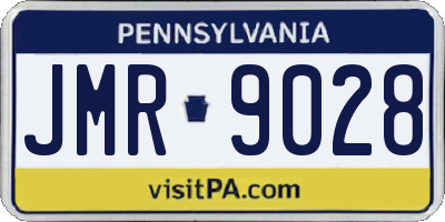 PA license plate JMR9028