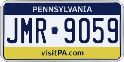 PA license plate JMR9059