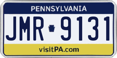 PA license plate JMR9131