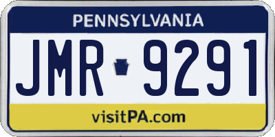 PA license plate JMR9291