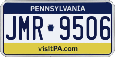 PA license plate JMR9506