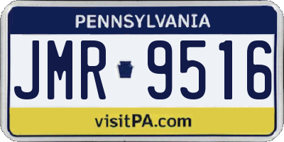 PA license plate JMR9516