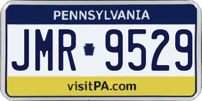 PA license plate JMR9529