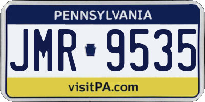 PA license plate JMR9535