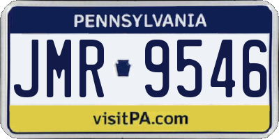 PA license plate JMR9546