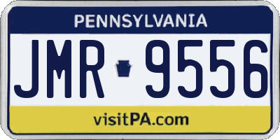 PA license plate JMR9556
