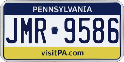 PA license plate JMR9586