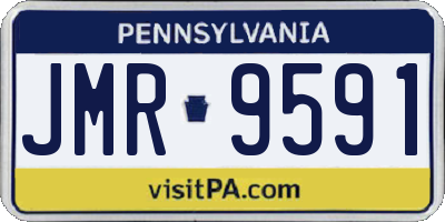 PA license plate JMR9591