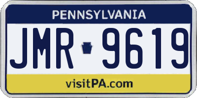PA license plate JMR9619