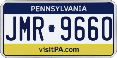 PA license plate JMR9660