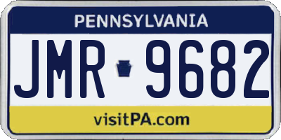PA license plate JMR9682