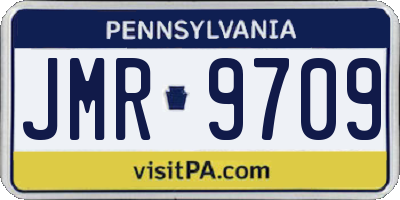 PA license plate JMR9709