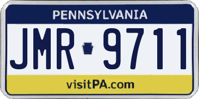PA license plate JMR9711