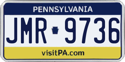 PA license plate JMR9736