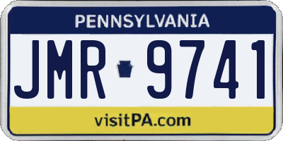 PA license plate JMR9741