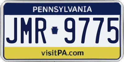 PA license plate JMR9775