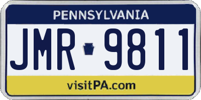 PA license plate JMR9811