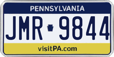PA license plate JMR9844