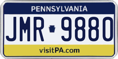 PA license plate JMR9880