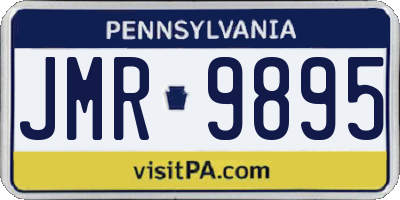 PA license plate JMR9895