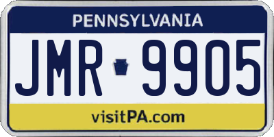 PA license plate JMR9905