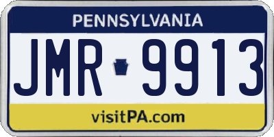 PA license plate JMR9913