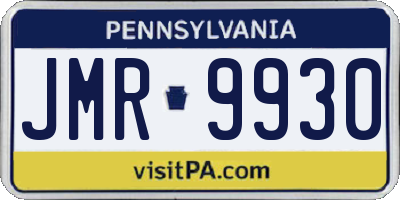 PA license plate JMR9930