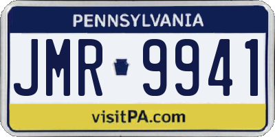 PA license plate JMR9941