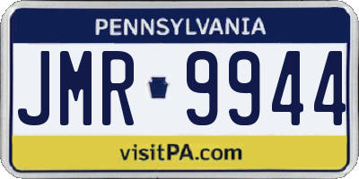 PA license plate JMR9944