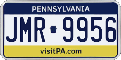 PA license plate JMR9956