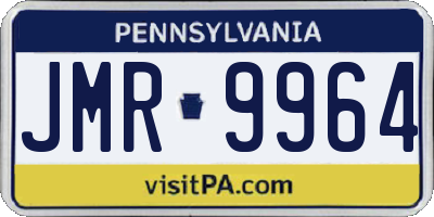 PA license plate JMR9964